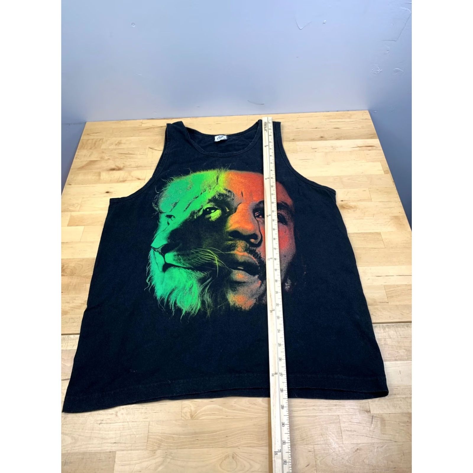 Vintage VINTAGE Bob Marley Tank Top Mens L Black Lion Rasta Zion Reggae Y2K 11921 Size US L / EU 52-54 / 3 - 3 Thumbnail