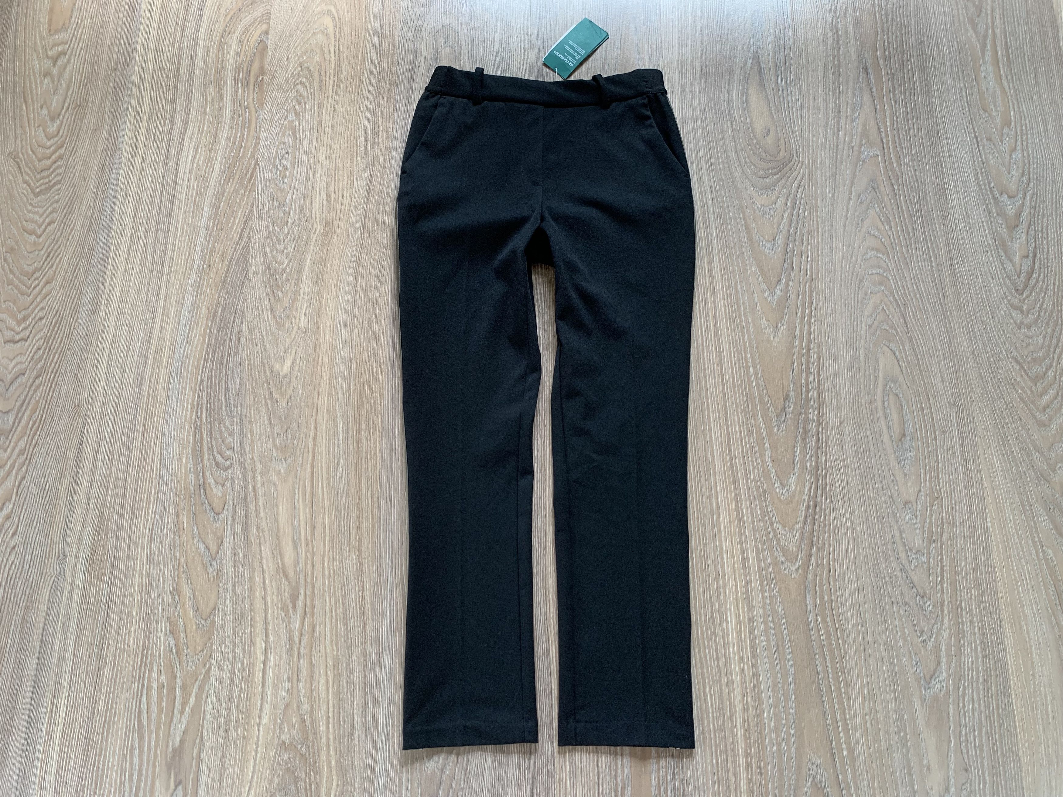 H&M H&M Regular Waist Slacks Black Leggins Pants Size 26" / US 2 / IT 38 - 2 Thumbnail