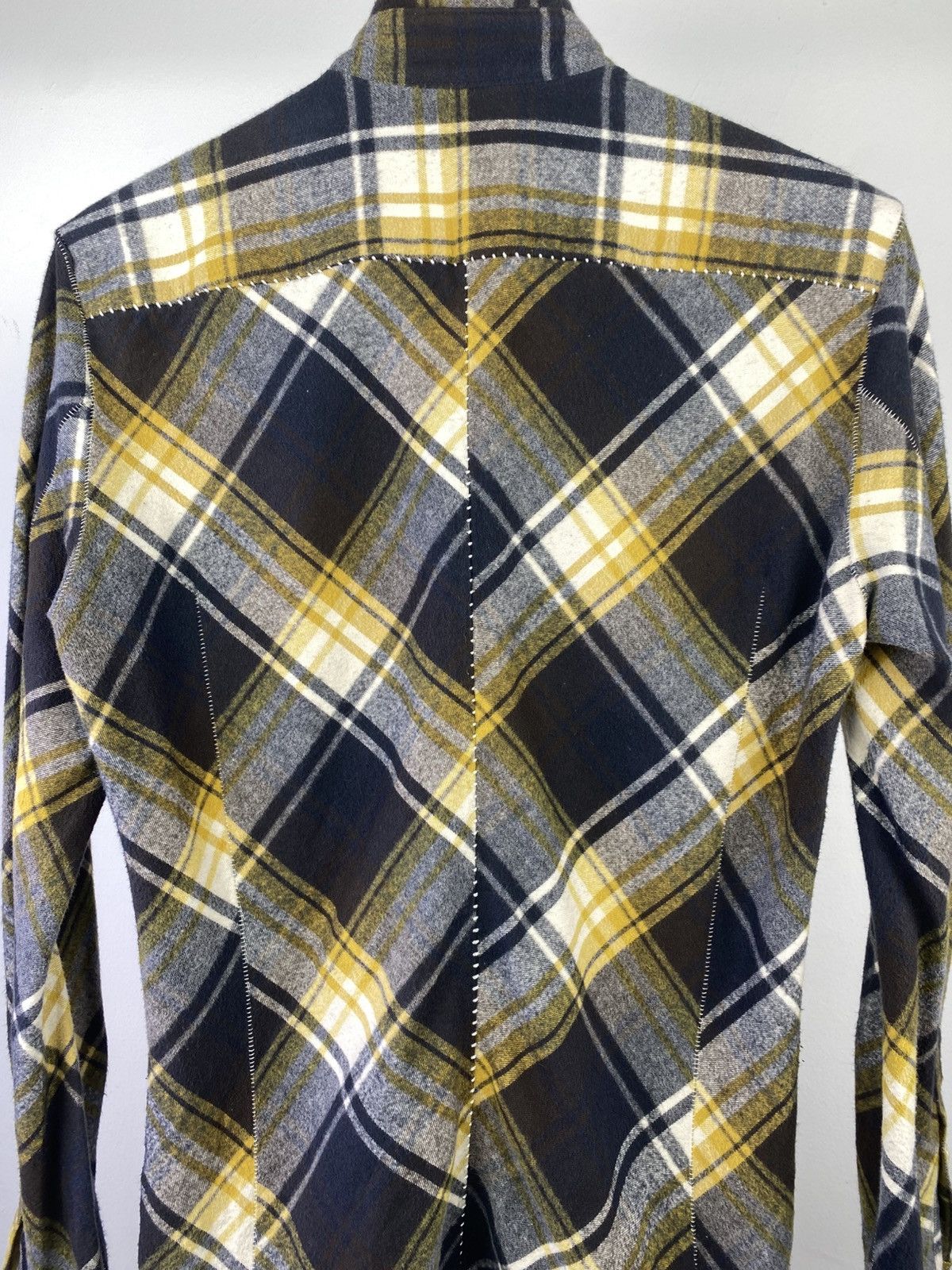 Bajra Bajra Japan Panelled Plaid Flannel Shirt Made in Japan Size US M / EU 48-50 / 2 - 10 Thumbnail