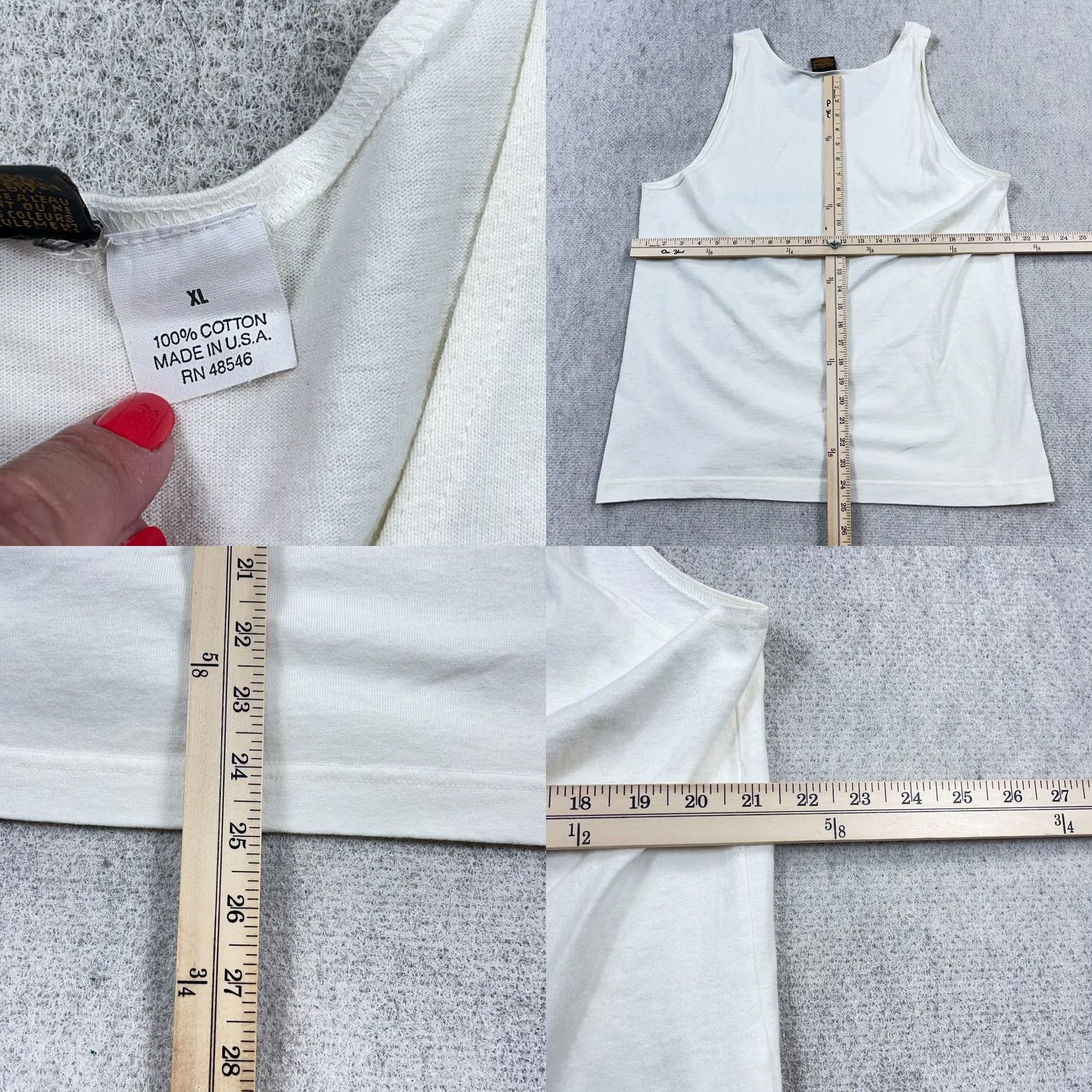 Eddie Bauer VINTAGE Eddie Bauer Shirt Men XL White Tank Top Made In USA 90s Spellout Graphic Print Logo Crew Neck XL White Mens Retro 90s Size US XL / EU 56 / 4 - 8 Thumbnail