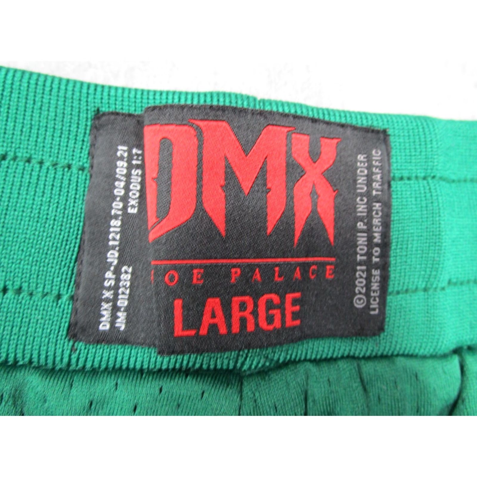 Palace DMX x SHOE PALACE Shorts Mens Large Green 7" Hip Hop Streetwear Active Size US 33 - 3 Thumbnail