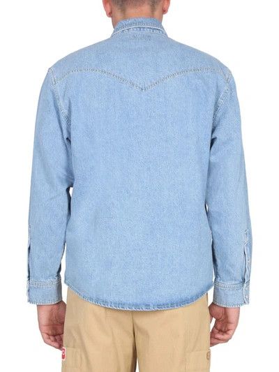 Kenzo o1mle0624 Western-Style Denim Shirt in Blue Size US L / EU 52-54 / 3 - 8 Thumbnail