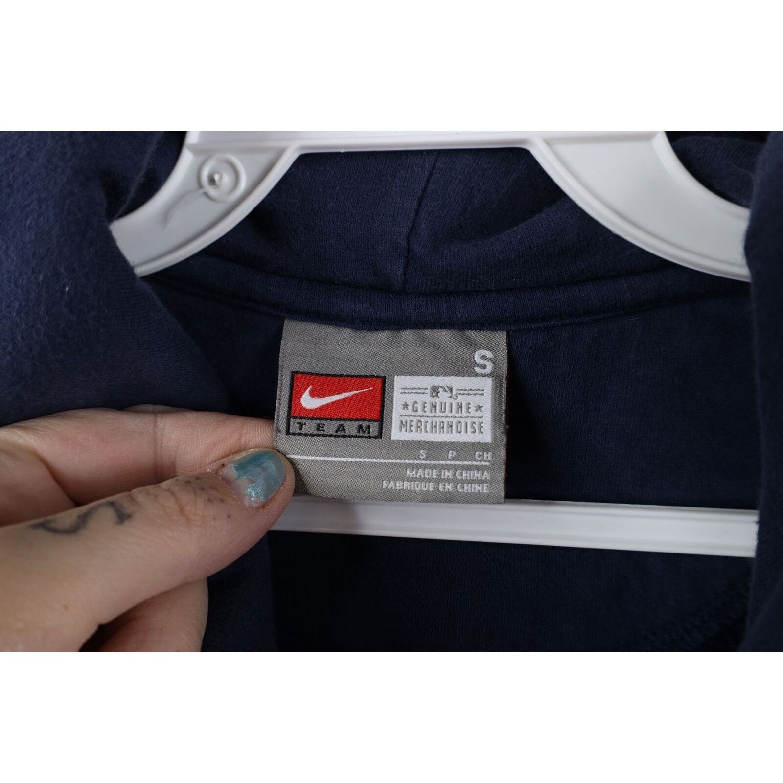 Nike Vintage Nike Travis Scott Mini Swoosh Detroit Tigers Hoodie Size US S / EU 44-46 / 1 - 7 Thumbnail