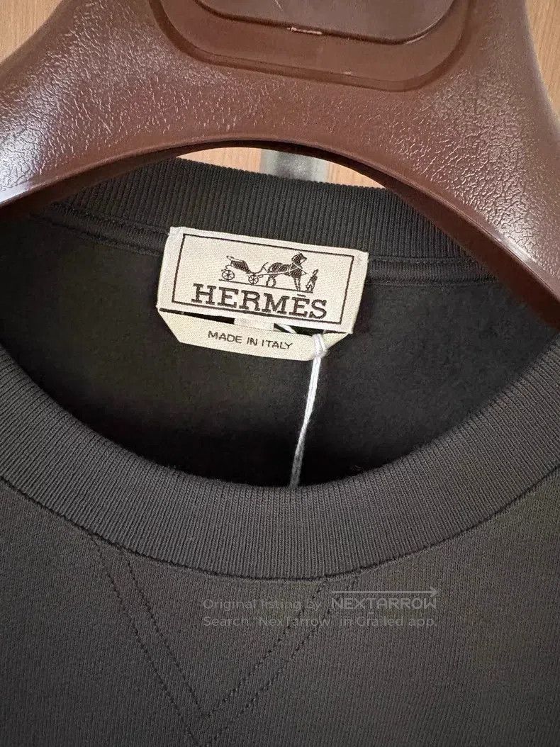 Hermes Hermes Autumn Winter Men's Sweatshirt, Fleece Lined, Lamb Size US M / EU 48-50 / 2 - 3 Thumbnail