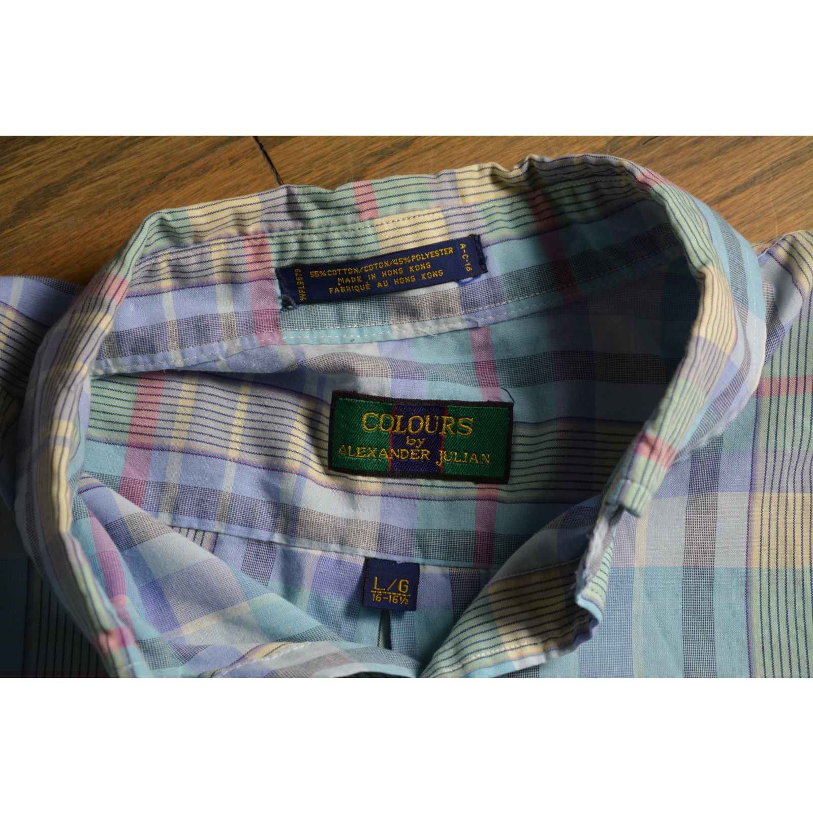 Colours Vintage Colours by Alexander Julian Plaid Shirt - Men's Size US L / EU 52-54 / 3 - 2 Thumbnail