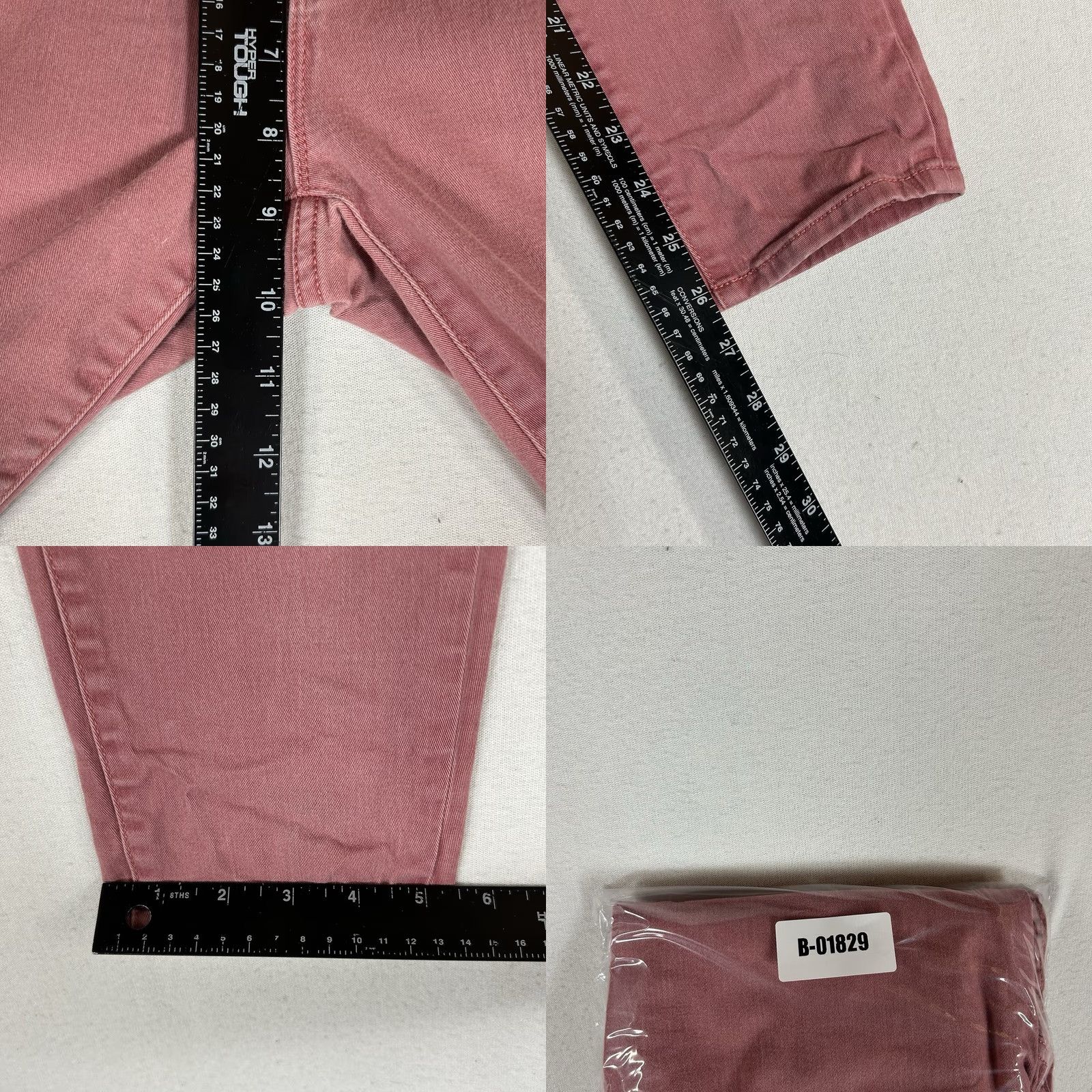 J.Crew J.CREW Skinny Jeans Women's 29 Red Denim Stretch Mid Rise Casual Size 29" - 9 Thumbnail