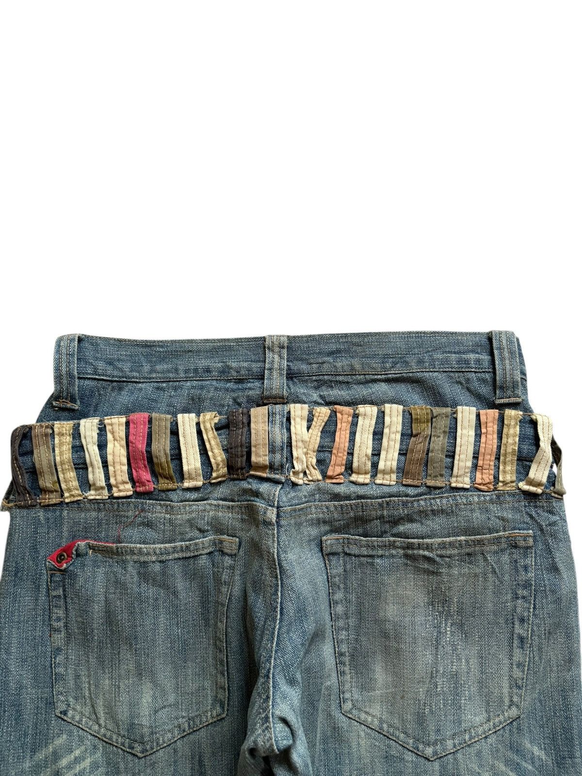 Japanese Brand Vintage Japanese Brand Double Waist Mud Wash Baggy Jeans Size US 32 / EU 48 - 8 Thumbnail