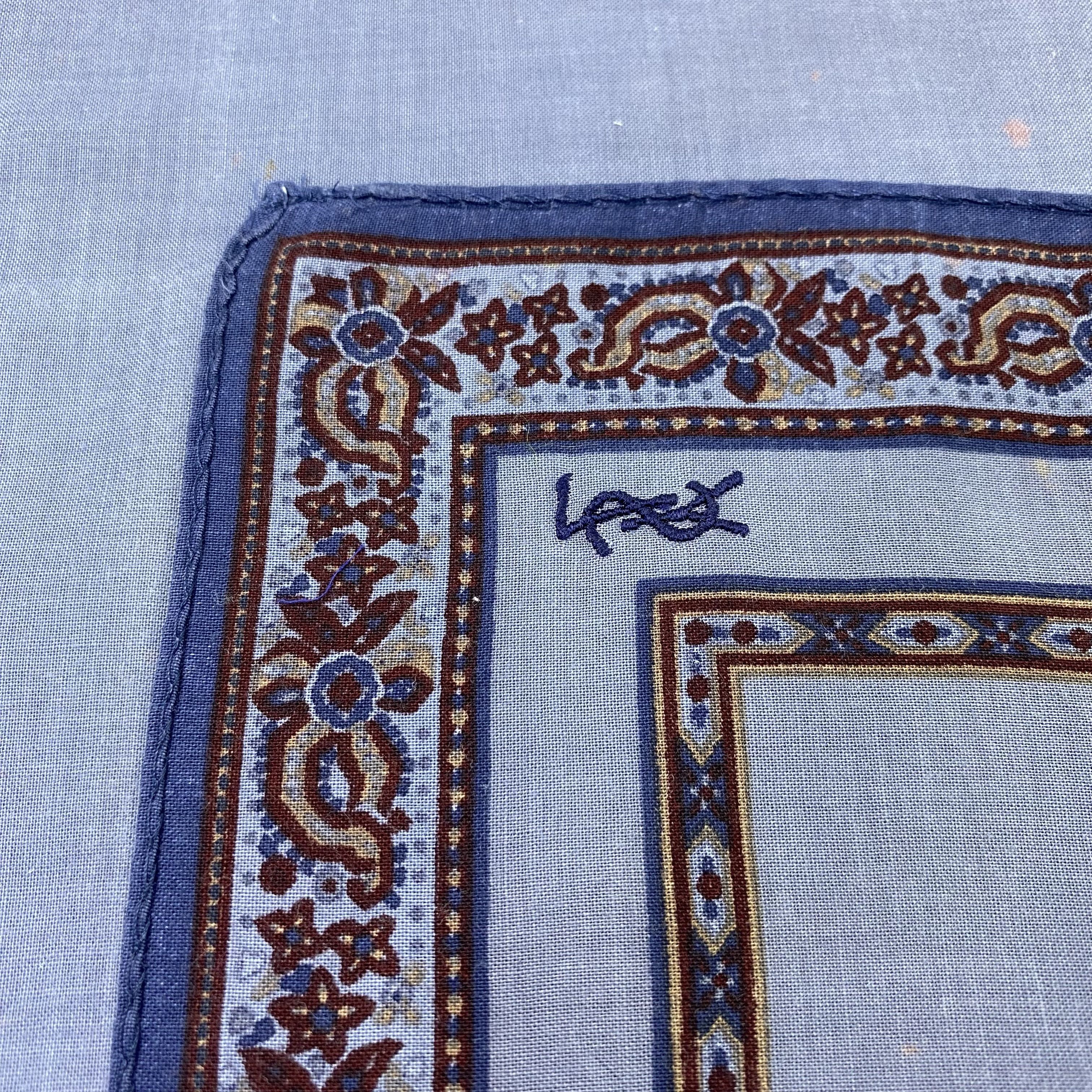 Yves Saint Laurent YSL Handkerchief Neckerchief Bandana-B1949 Size ONE SIZE - 6 Thumbnail