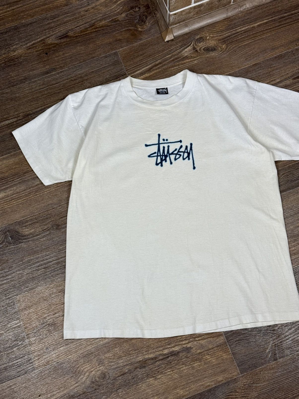Stussy Vintage 90's Stussy Big Logo Made in USA Single Stitch Shirt Size US XL / EU 56 / 4 - 5 Thumbnail