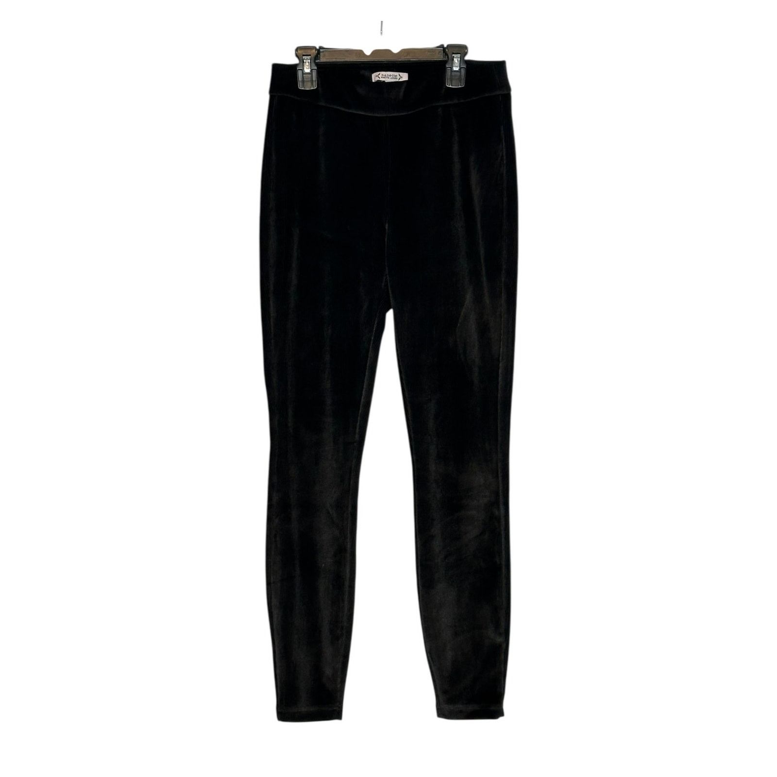 Nanette Lepore Nanette Lepore black velvet pull on legging pants size small Size 30" / US 8 / IT 44 - 1 Thumbnail
