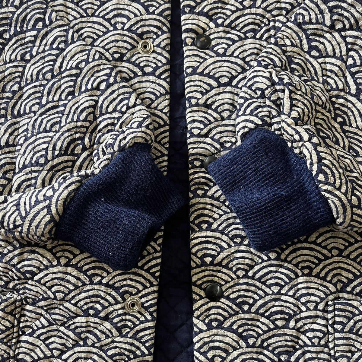 Beauty Beast × Japanese Brand × Vintage Steals Quilted Sashiko Japan Sweater Winter Size US L / EU 52-54 / 3 - 15 Thumbnail