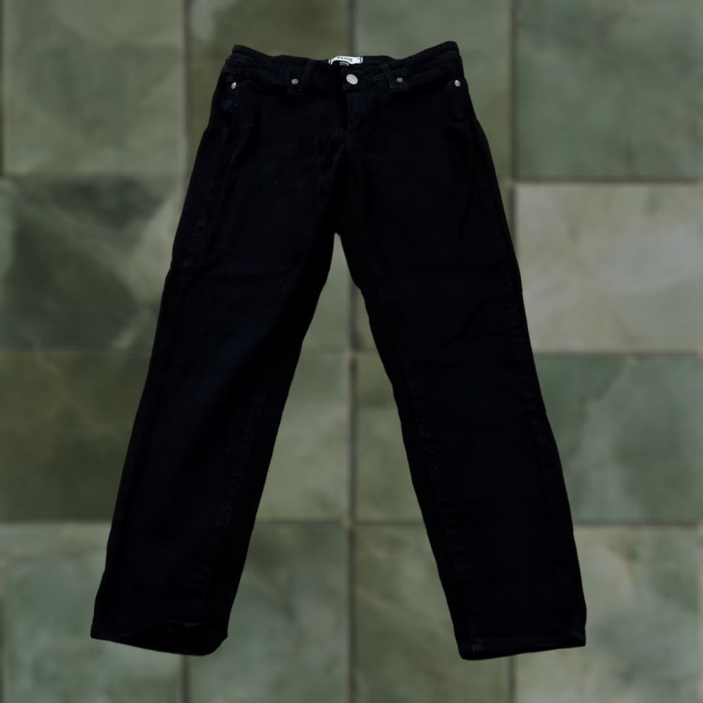 Paige Paige Womens Black Skinny Jeans 28x24 Verdugo Crop Stretch Cotton Size 28" / US 6 / IT 42 - 1 Thumbnail