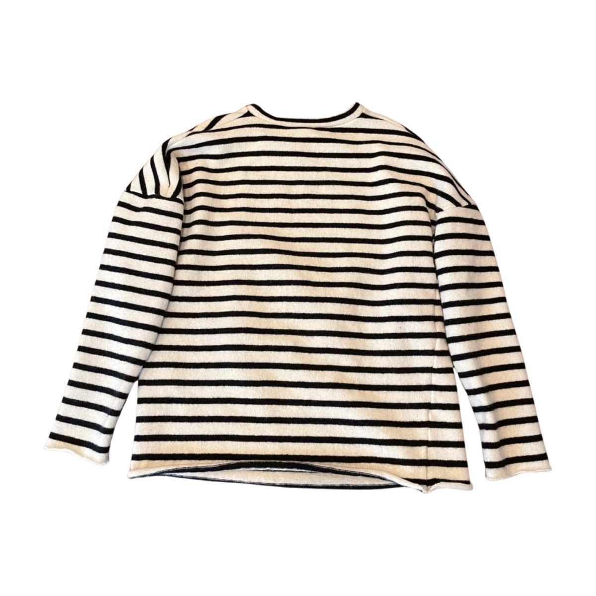 Raf Simons RAF SIMONS SS02 POEM PATCH STRIPED SWEATER Size US M / EU 48-50 / 2 - 2 Thumbnail