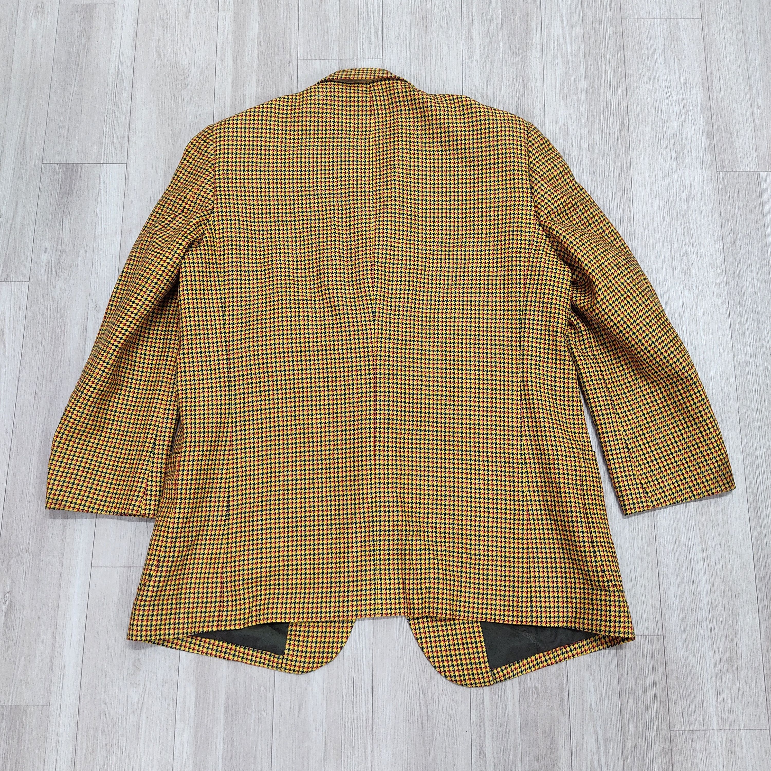 ENRICO COVERI Classic Plaid Wool Blazer Jacket