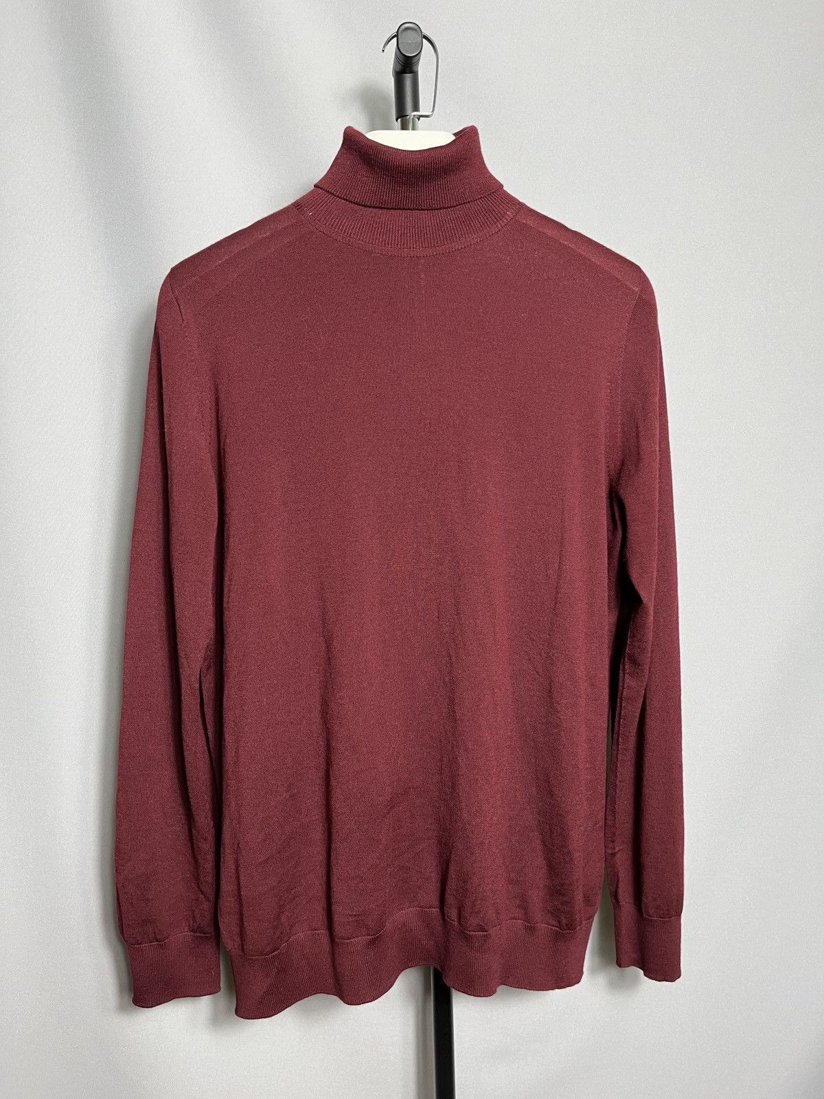 Johnstons Of Elgin johnstons of elgin roll neck wool jumper burgundy sweater Size US L / EU 52-54 / 3 - 1 Thumbnail