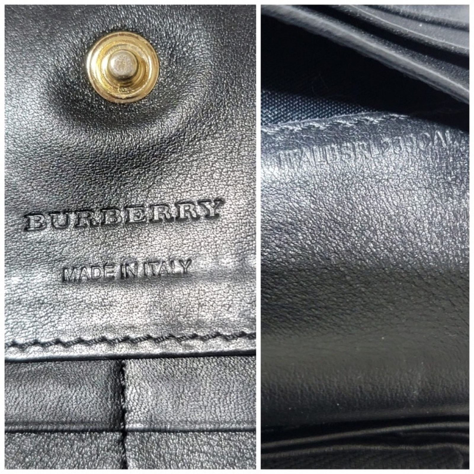 Burberry Burberry House Check Fabric and Leather Leighton Continenta Size ONE SIZE - 2 Thumbnail