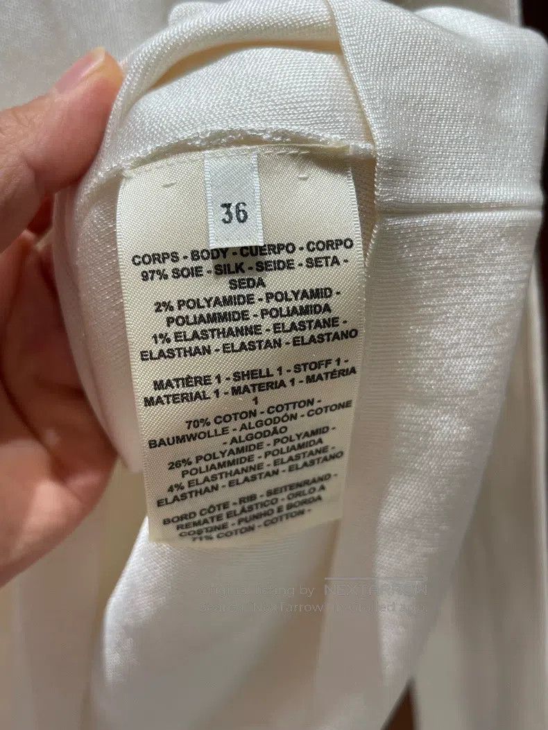 Hermes Hermes Off-white ruffled knit sweater Size XS / US 0-2 / IT 36-38 - 4 Thumbnail