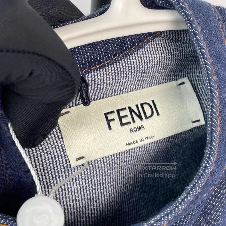 Fendi Fendi Denim Dress with Belt Buckle Size XS / US 0-2 / IT 36-38 - 4 Thumbnail