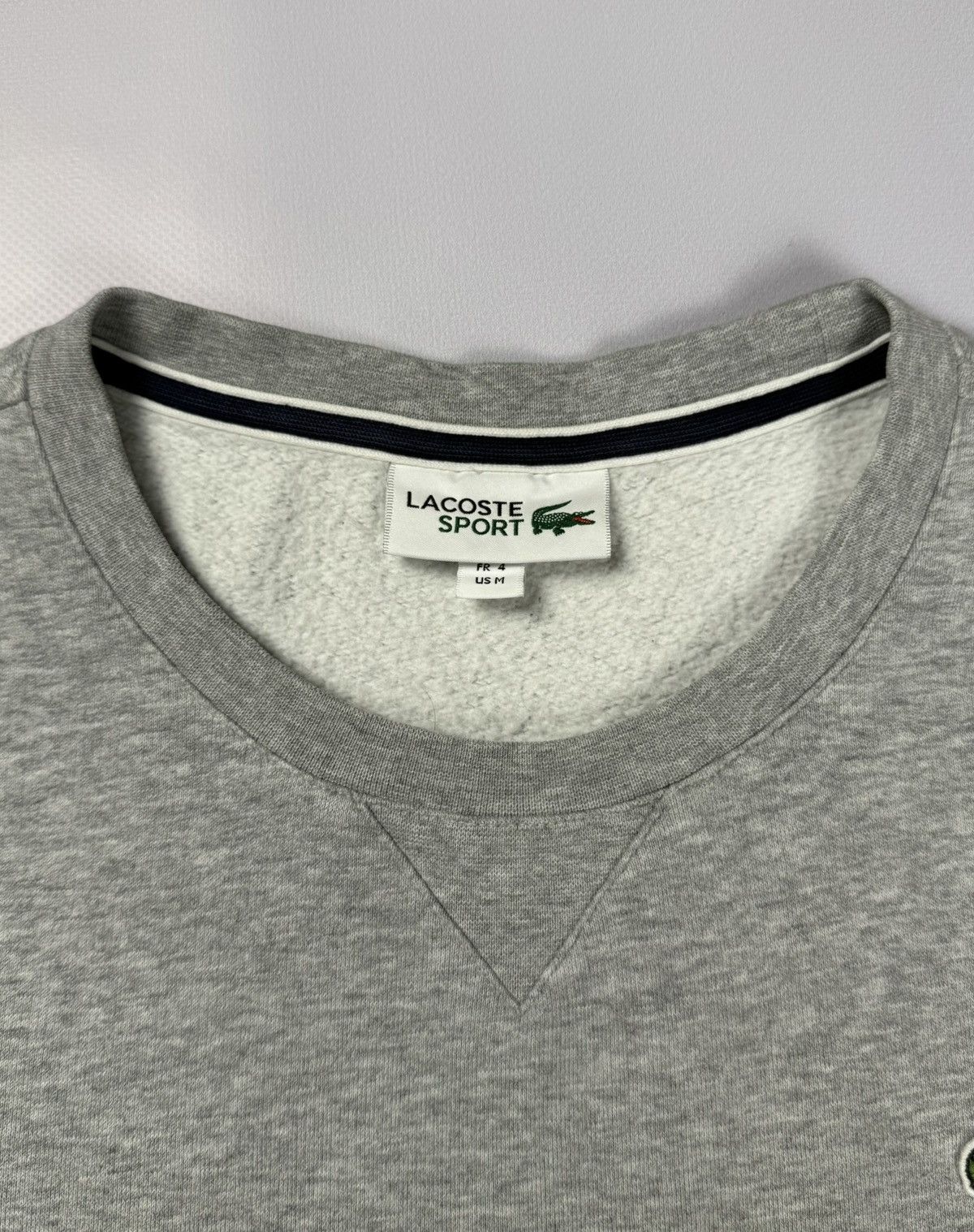 Lacoste Lacoste Gray Basic Crewneck Sweatshirt Size US S / EU 44-46 / 1 - 6 Thumbnail