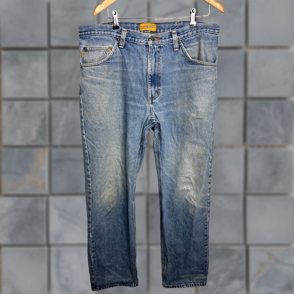 Vintage Vintage Diamond Gusset Jeans Mens 36x31 Blue Denim USA Made 4742 Jeans Regular 36 Blue USA Mens Size US 36 / EU 52 - 1 Thumbnail