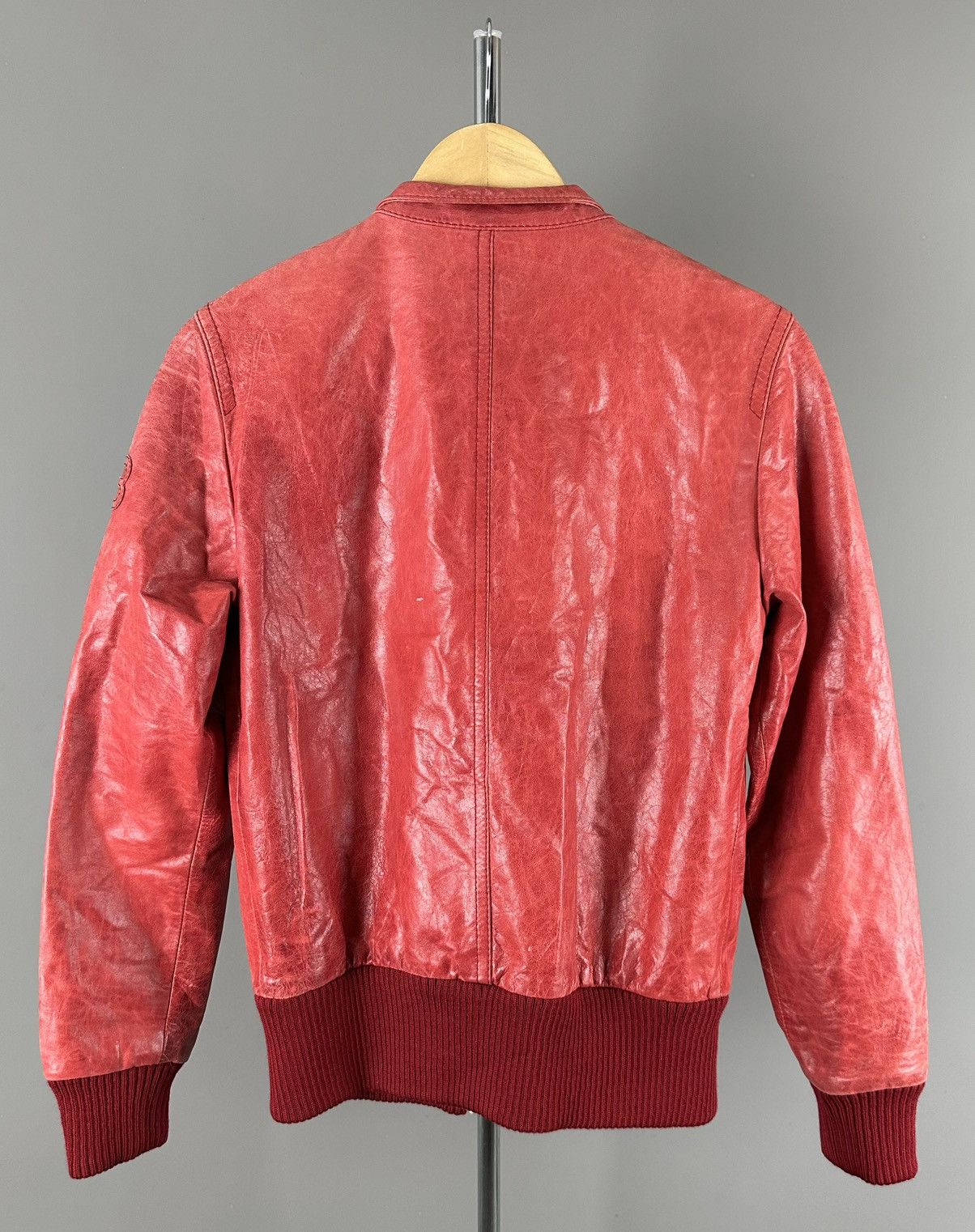 Adidas Yohji Yamamoto - Adidas - Y-3 Leather Biker Shoulder Patch Size US M / EU 48-50 / 2 - 10 Thumbnail
