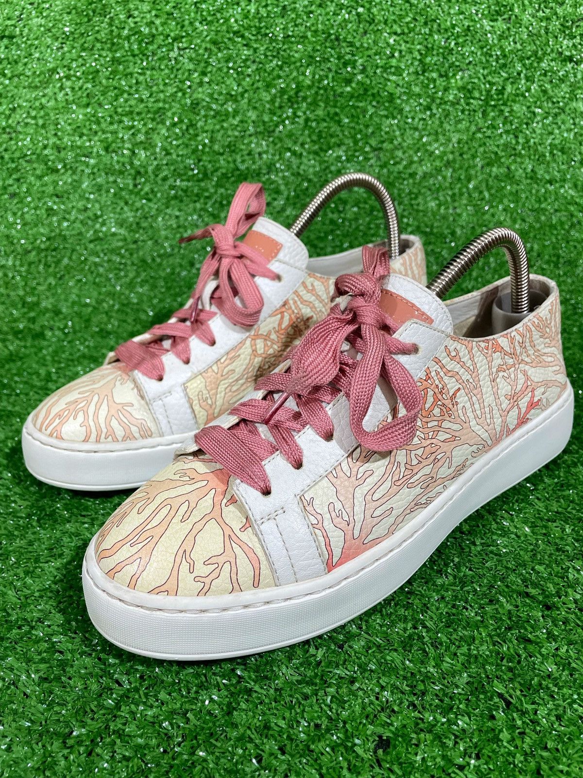 Santoni Santoni Women Casual Lightweight Leather Italy Shoes Size 38 Size US 8 / IT 38 - 4 Thumbnail