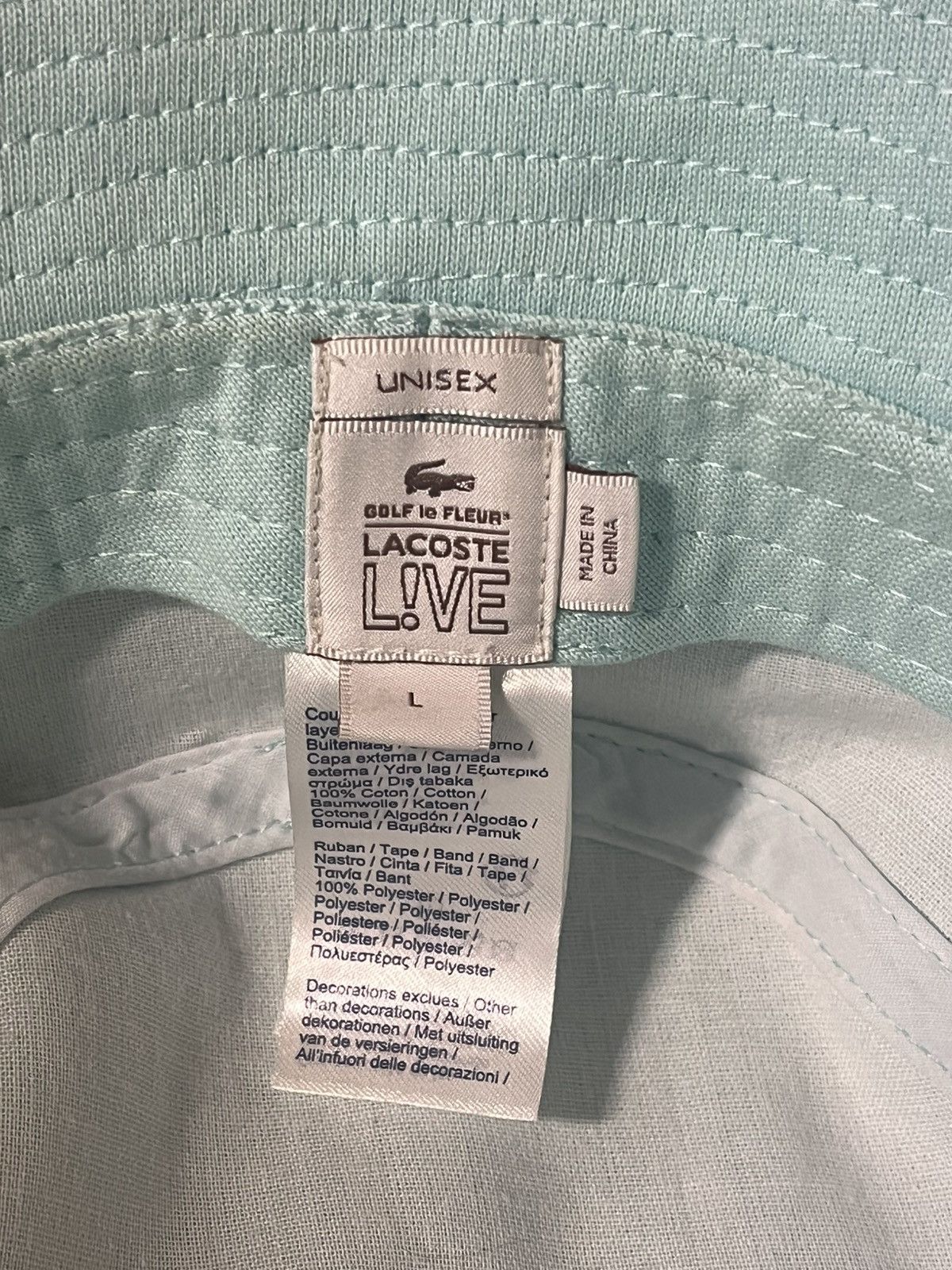 Golf Wang × Golf le Fleur × Lacoste Le Fleur x Lacoste Bucket Hat Size ONE SIZE - 6 Thumbnail
