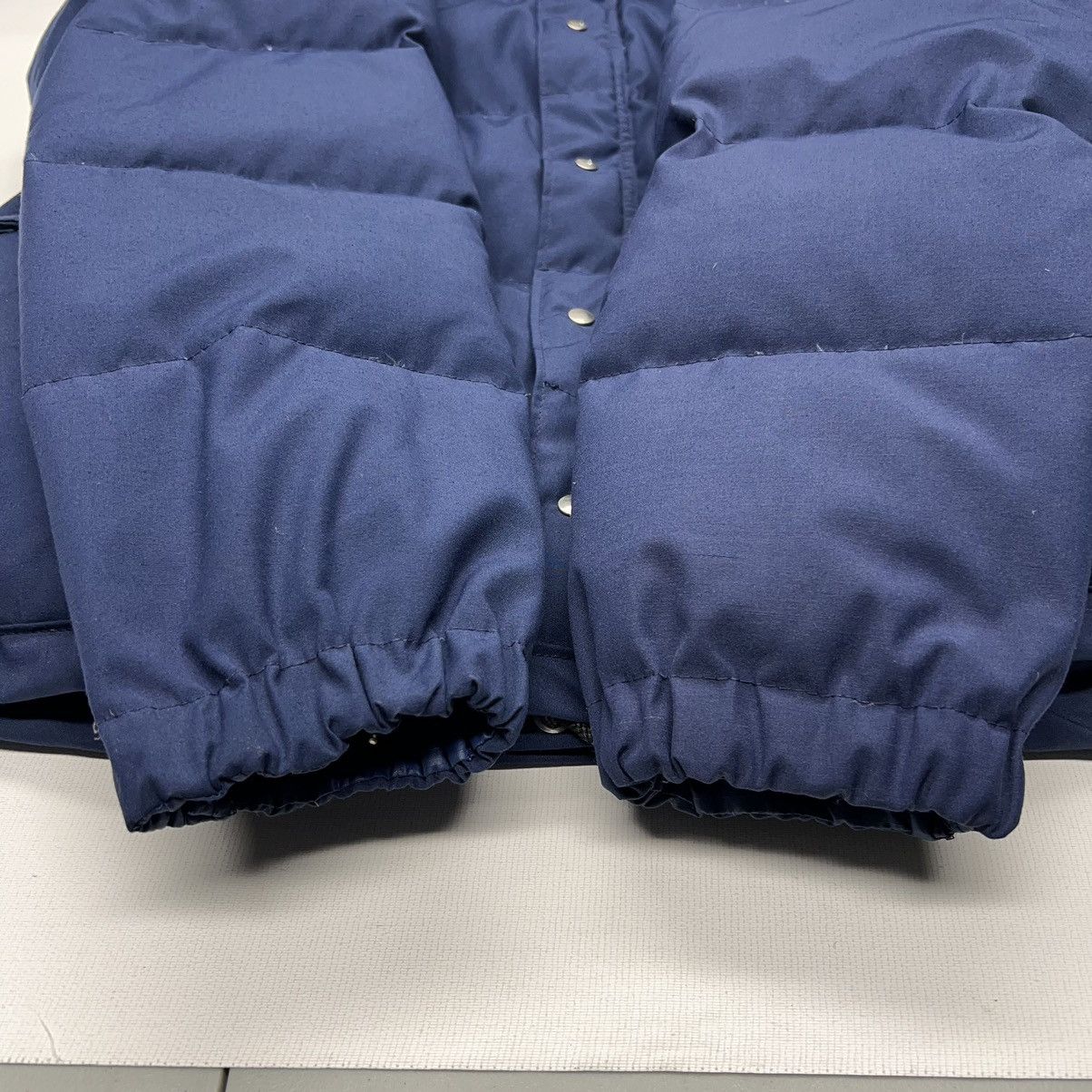 Vintage VTG 10X Down Jacket Blue Puffer Coat Zip Pocket Work Retro Size US XL / EU 56 / 4 - 7 Thumbnail