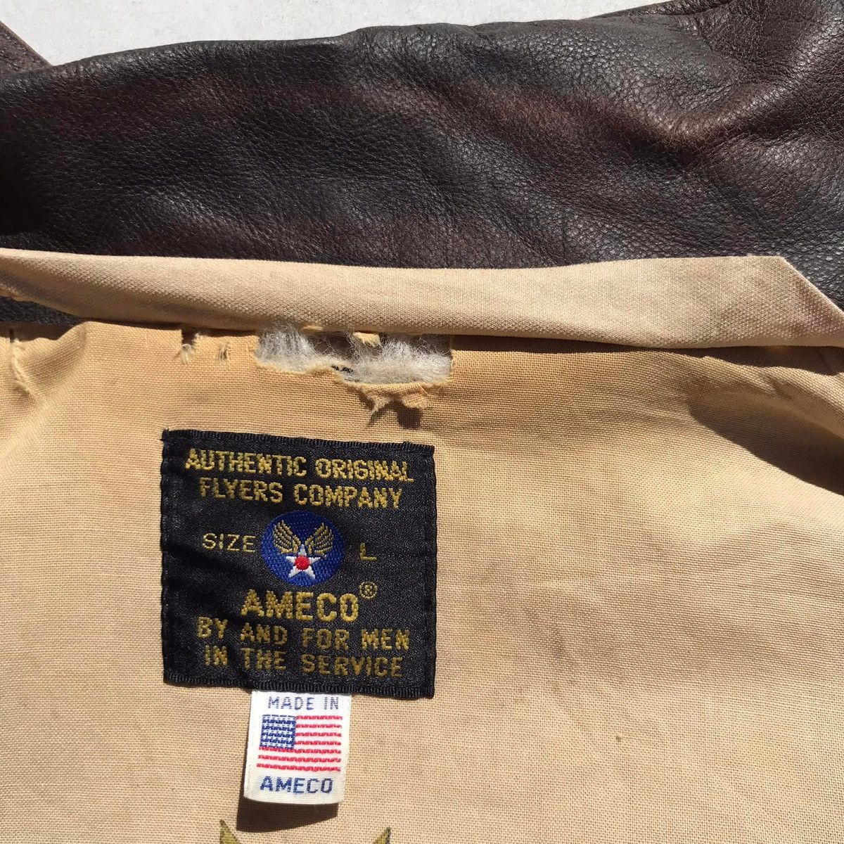 Vintage RARE🔥 Vintage U.s Army Air Force Ameco Bomber Jacket Size US L / EU 52-54 / 3 - 23 Thumbnail