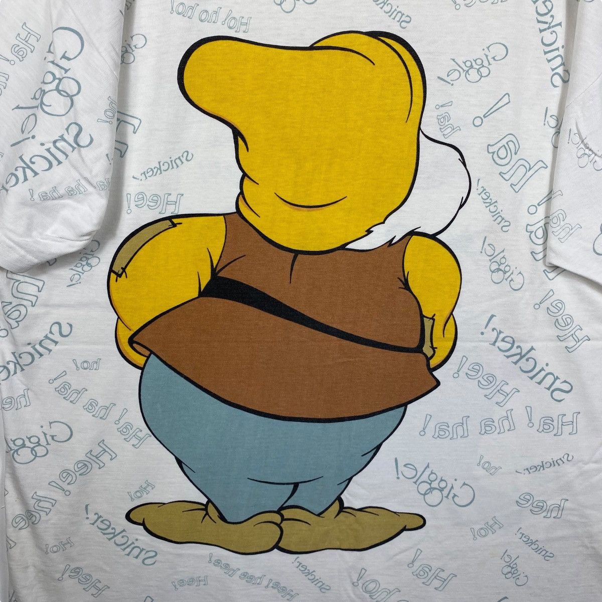 Vintage Vintage 90's Disney GRUMPY DWARF Allover Print Tee Shirt Size XL / US 12-14 / IT 48-50 - 5 Thumbnail