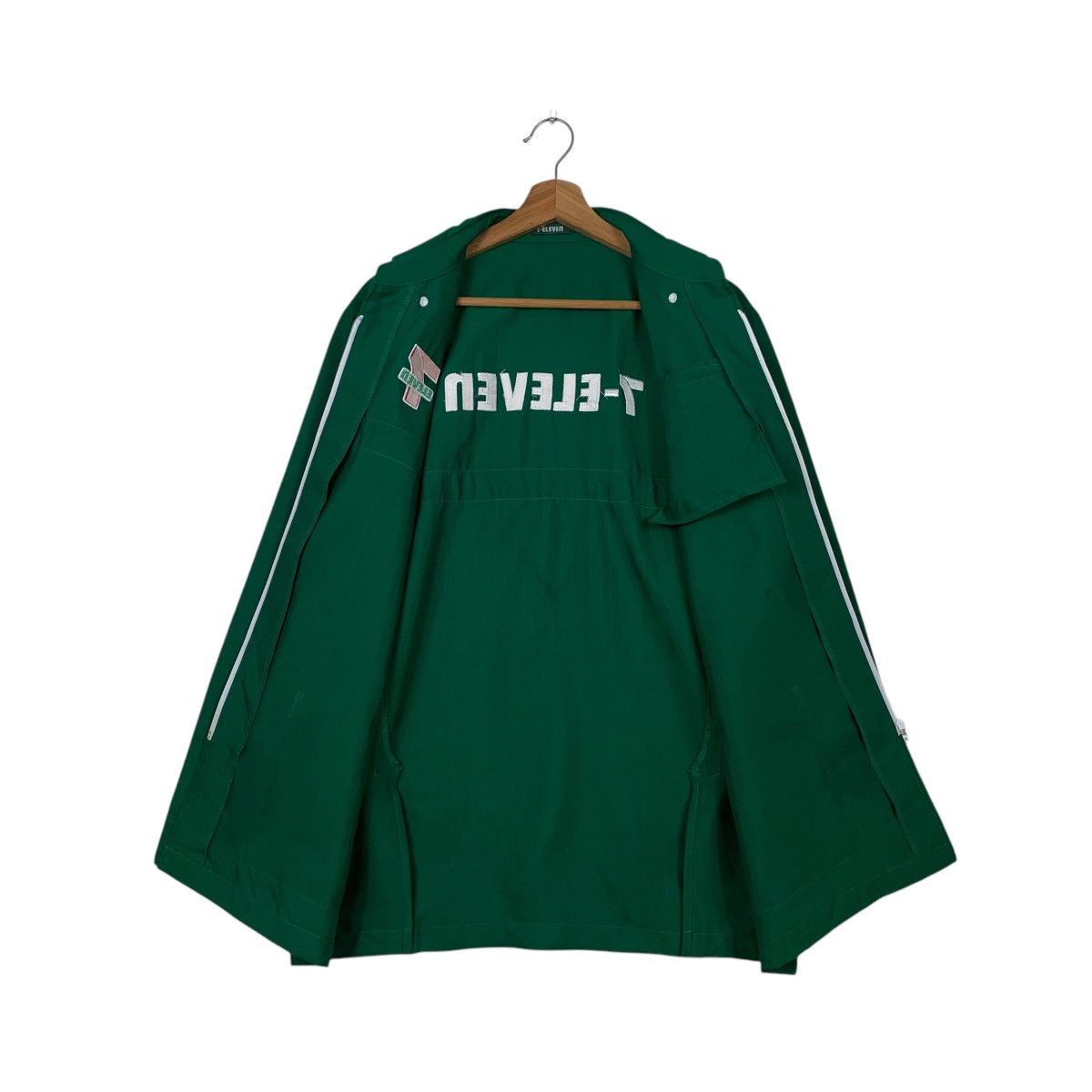 Japanese Brand 7-ELEVEN Big Logo Green Long Sleeve Uniform Jacket #2084-C91 Size US L / EU 52-54 / 3 - 11 Thumbnail