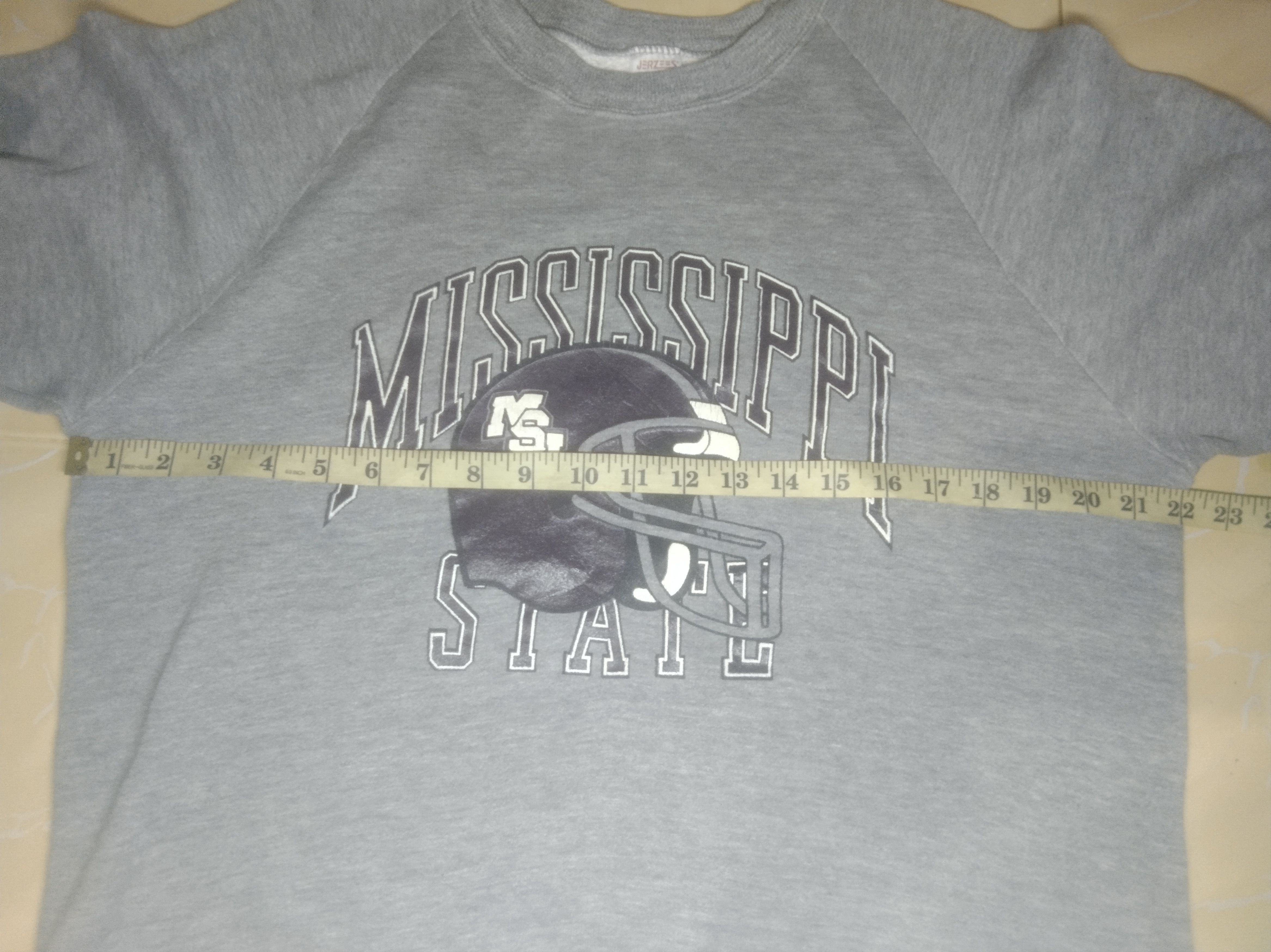 Vintage Vintage Jerzees 80's (13 rayon) MSU American football Size US L / EU 52-54 / 3 - 6 Thumbnail
