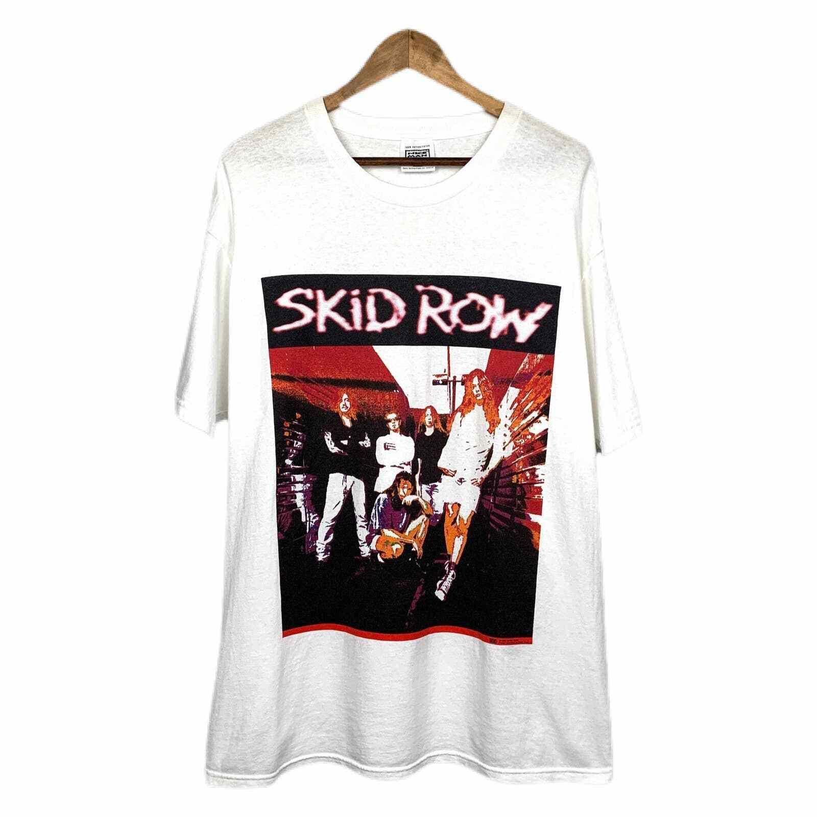 Vintage 90s 1995 Skid Row Subhuman Race White T Shirt XL