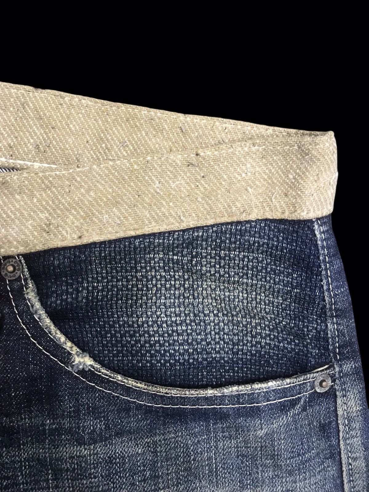 Designer 💥ARCHIVAL💥SCISSORMAN HYBRID DISTRESSED PATCHWORK DENIM F87 Size US 38 / EU 54 - 10 Thumbnail