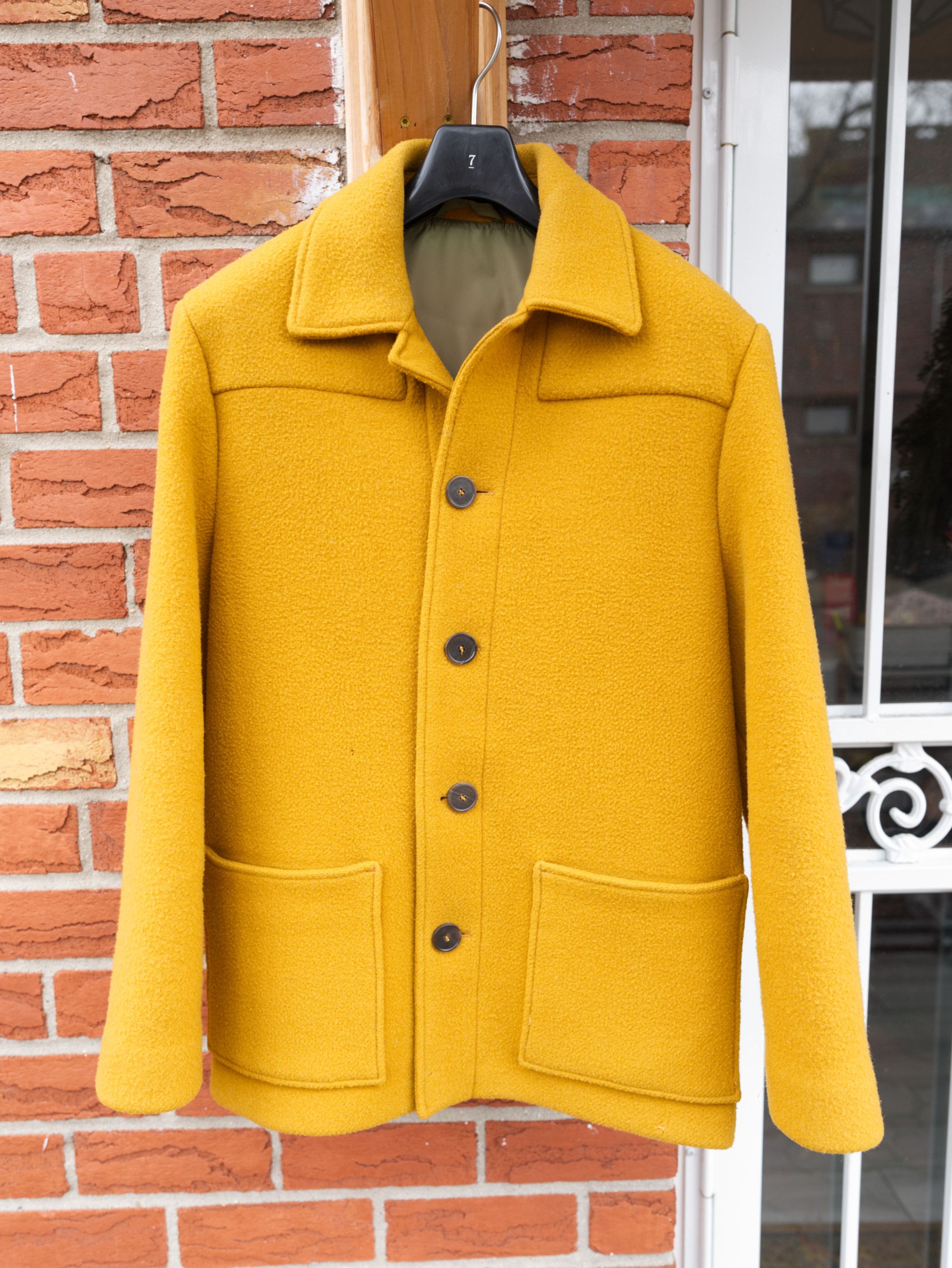 image of Acne Studios Markus Paw15 Mustard in Golden Yellow, Men's (Size Medium)