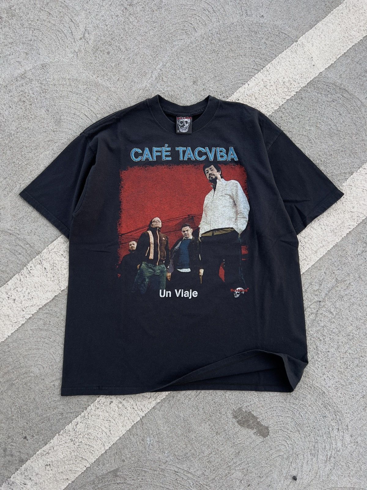 image of Band Tees x Vintage Cafe Tacvba Mexican Rock Band Tee in Black, Men's (Size XL)