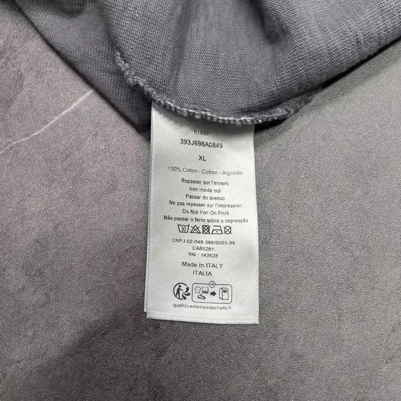 Dior DIOR Logo Short Sleeve Shirt in Gray-2506 Size US XL / EU 56 / 4 - 6 Thumbnail