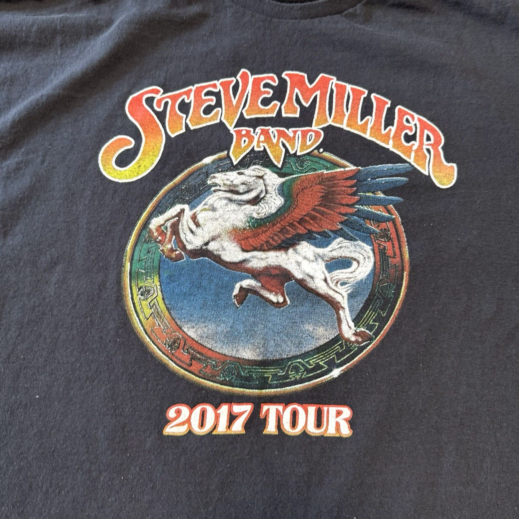 Vintage Steve Miller Band T Shirt Men's 3XL Black Concert Tour 2017 Double Sided Size US XXL / EU 58 / 5 - 2 Thumbnail