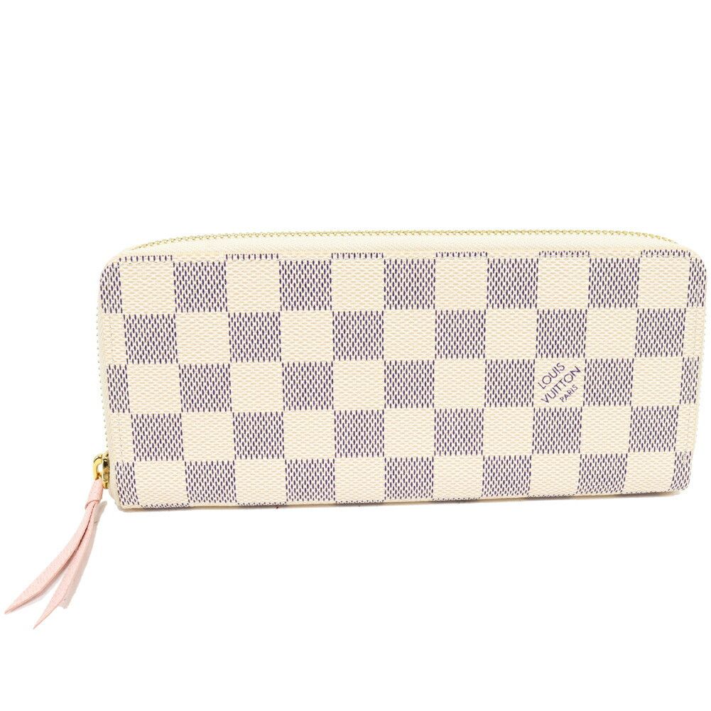 Louis Vuitton Louis Vuitton Louis Vuitton Portefeuille Clemence Damier Azur Long Wallet Canvas Long Wallet N61264 DUTY FREE for USA Size ONE SIZE - 1 Thumbnail