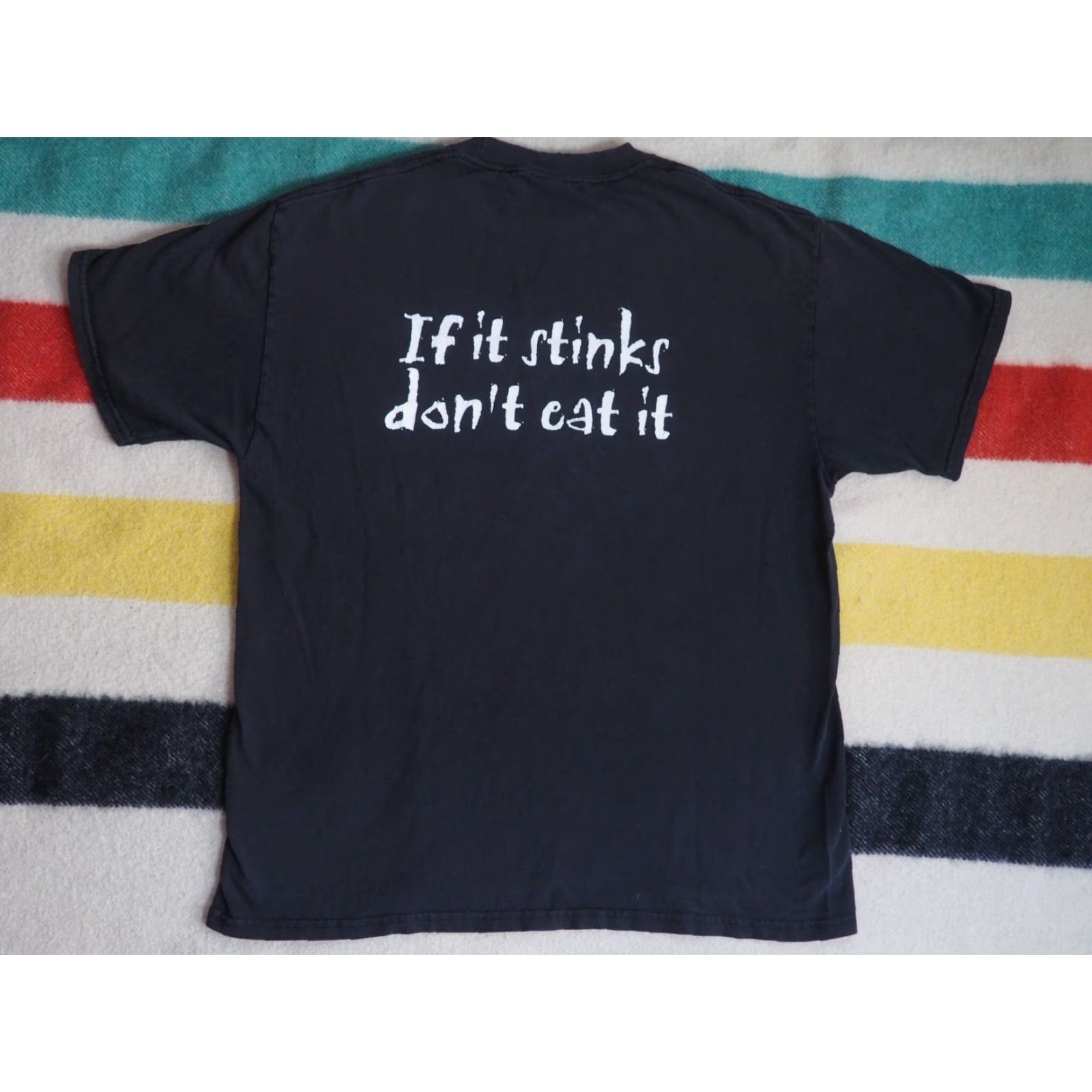 Port & Company VTG Y2k 2000s Fishing Fillet Joke Humor Faded Black Text Tee T-Shirt Mens L Size US L / EU 52-54 / 3 - 2 Thumbnail