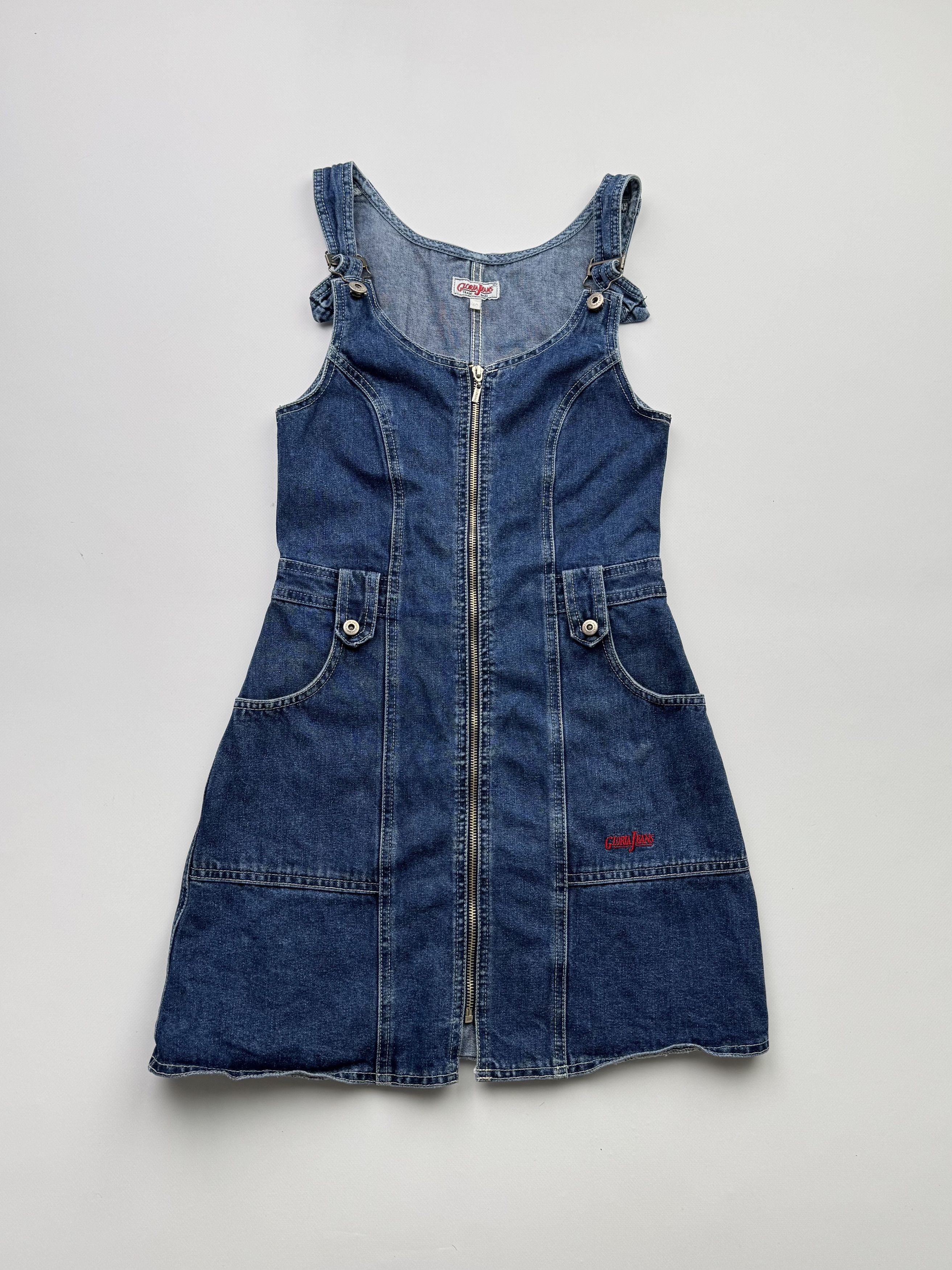 Japanese Brand Vintage Denim Dress B265(V492)E2 Size S / US 4 / IT 40 - 1 Thumbnail