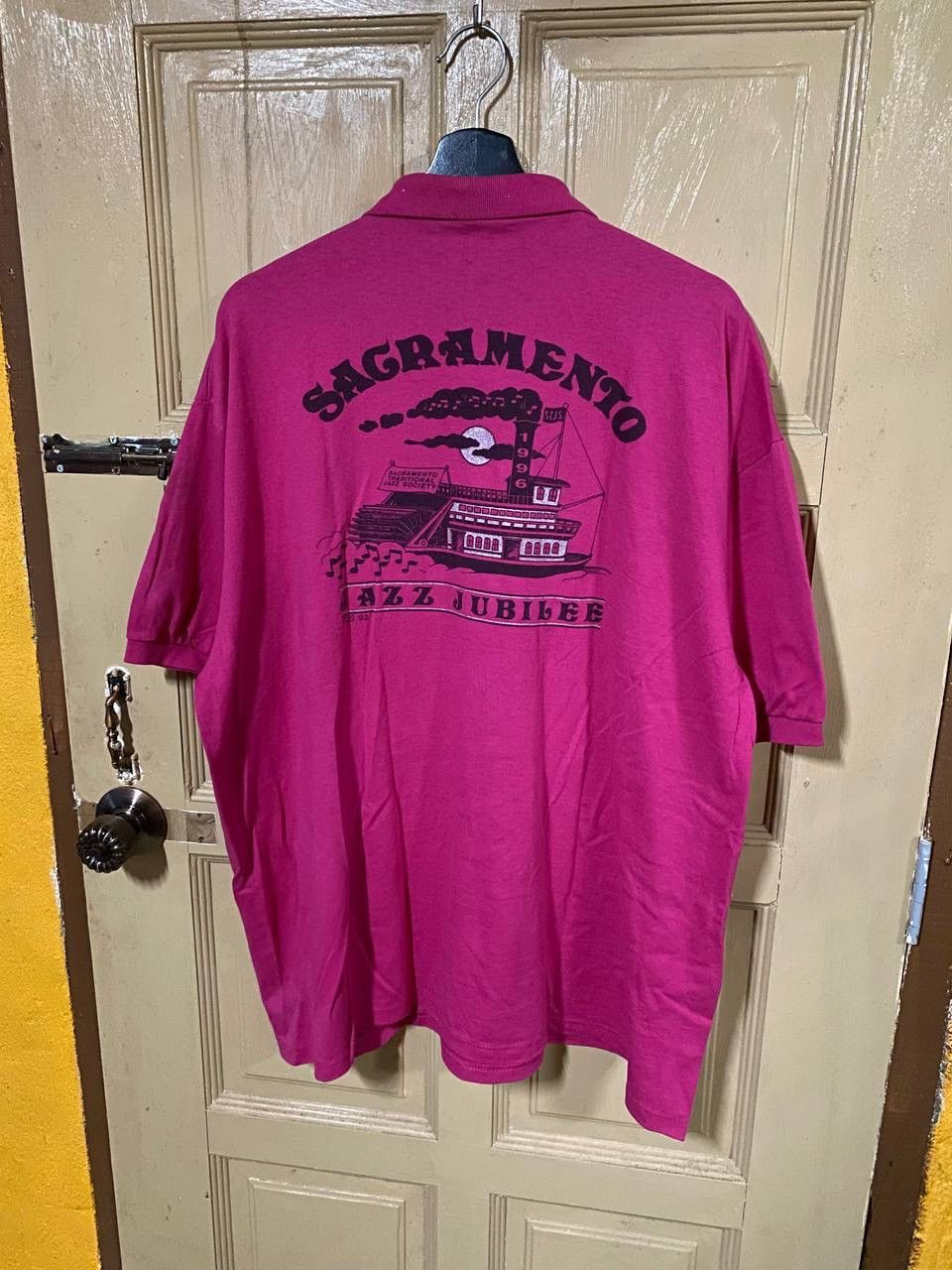 Vintage Vintage 90s Sacramento Jazz Jubile Polo Shirt Size US XL / EU 56 / 4 - 10 Thumbnail