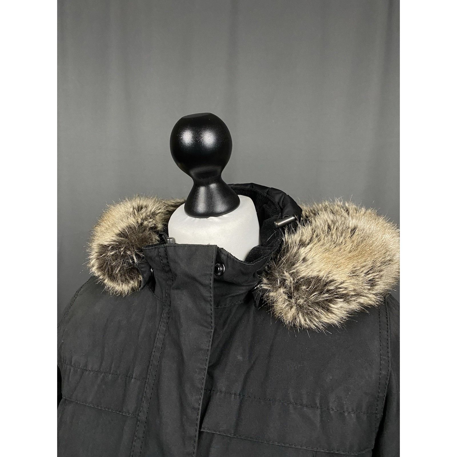 Barbour Barbour Ellen Women's Black Hooded Waxed Parka Jacket Size U Size L / US 10 / IT 46 - 6 Thumbnail