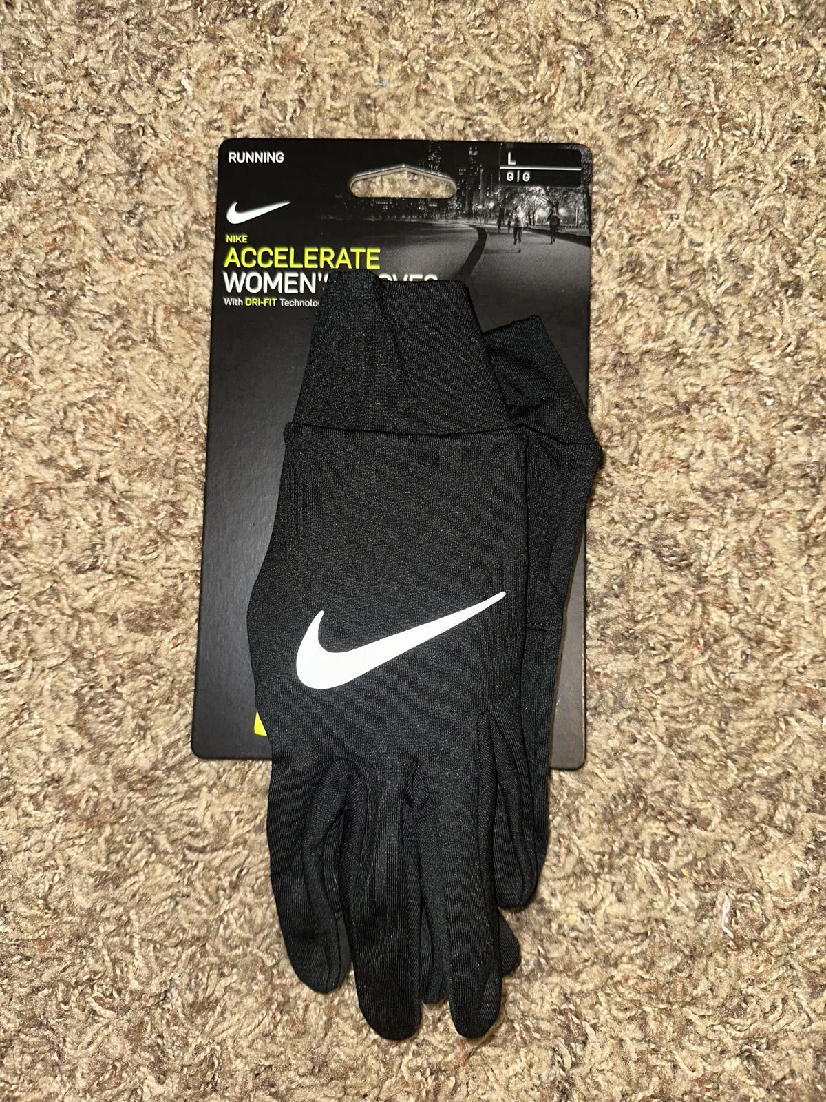 Nike Nike Accelerate Womens Running Gloves Size ONE SIZE - 1 Thumbnail