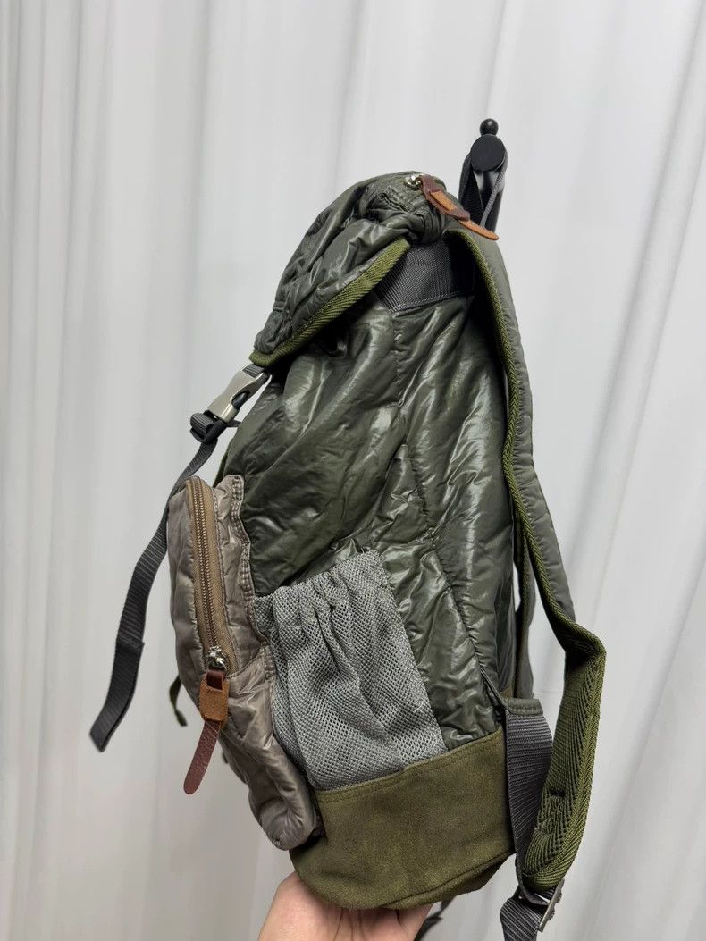 Yohji Yamamoto yohji yamamoto Color-block suede paneled padded backpack 2 Size ONE SIZE - 4 Thumbnail