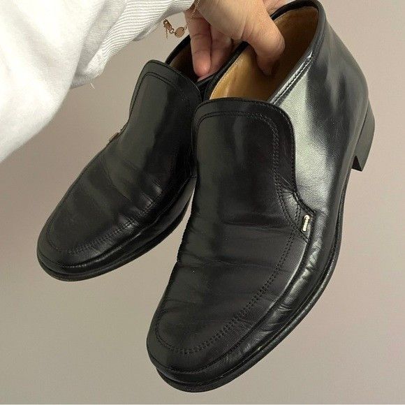 Bally Vintage Black Bally Leather Loafer Boots - 7-7.5US Size US 7 / IT 37 - 6 Thumbnail