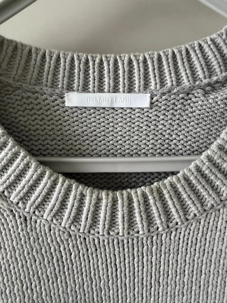 Helmut Lang Helmut Lang Ribbed Knit Contrast Reflective Sweater Size US XL / EU 56 / 4 - 4 Thumbnail
