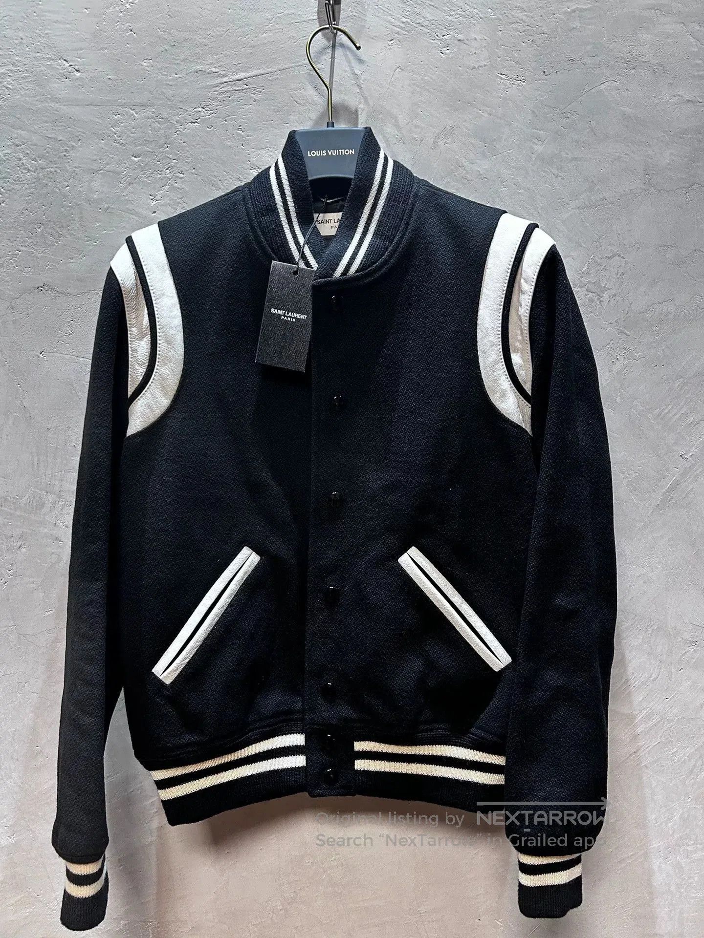 Black and White Baseball Jacket.
