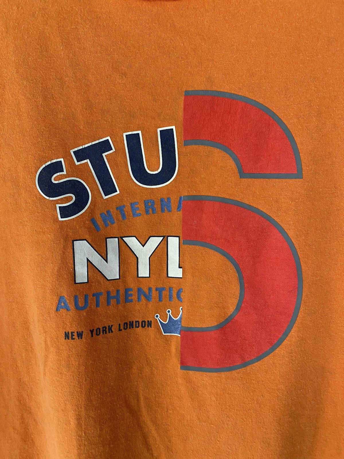 Stussy 1990s Stussy big4 split Logo tee Size US XL / EU 56 / 4 - 4 Thumbnail