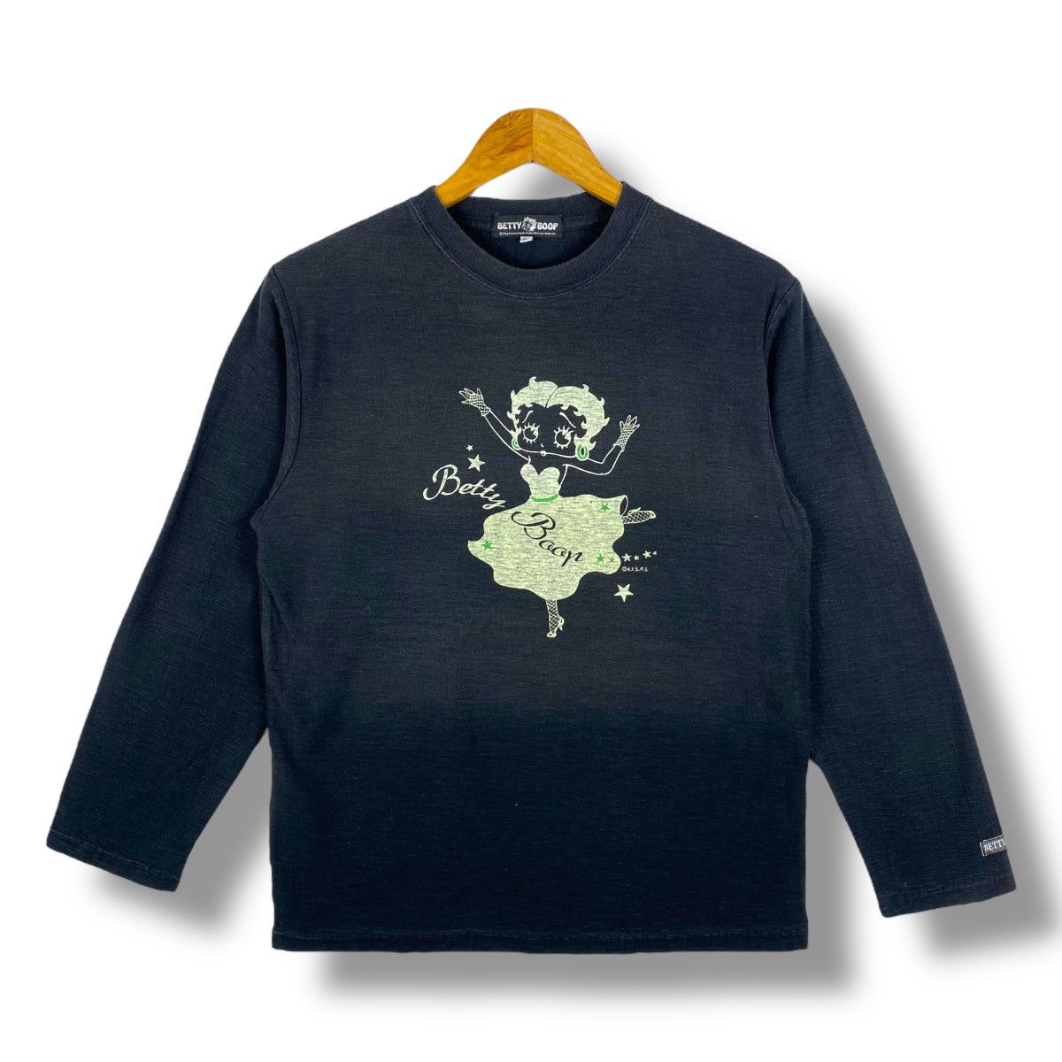 Vintage Loved By People BETTY BOOP Long Sleeve Tee Shirt Large Size Size US L / EU 52-54 / 3 - 1 Thumbnail